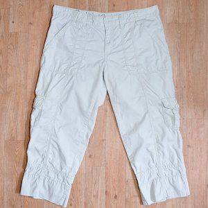 CALVIN KLEIN Beige crop cargo pants